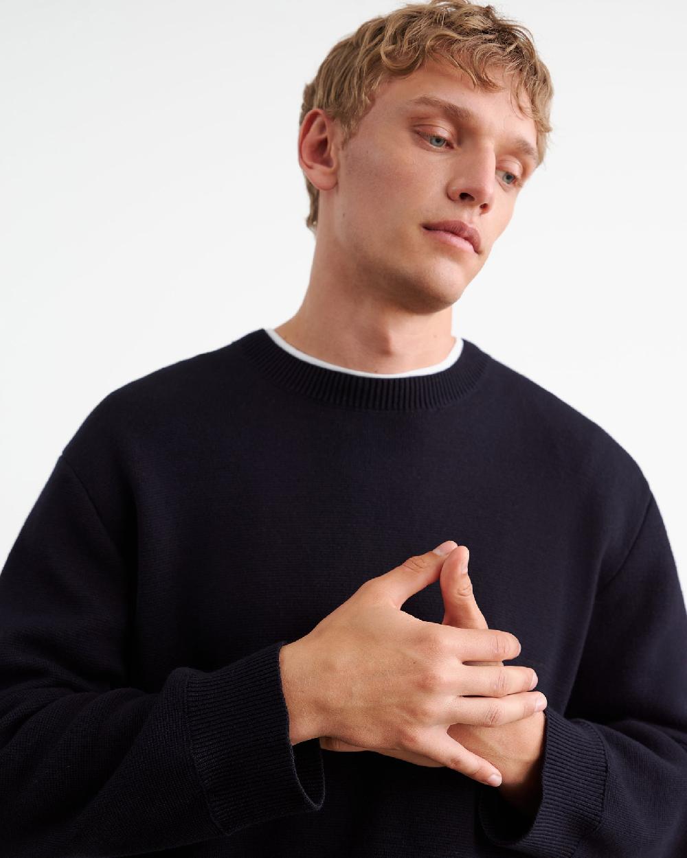 Nili Lotan LELAND SWEATER BLACK