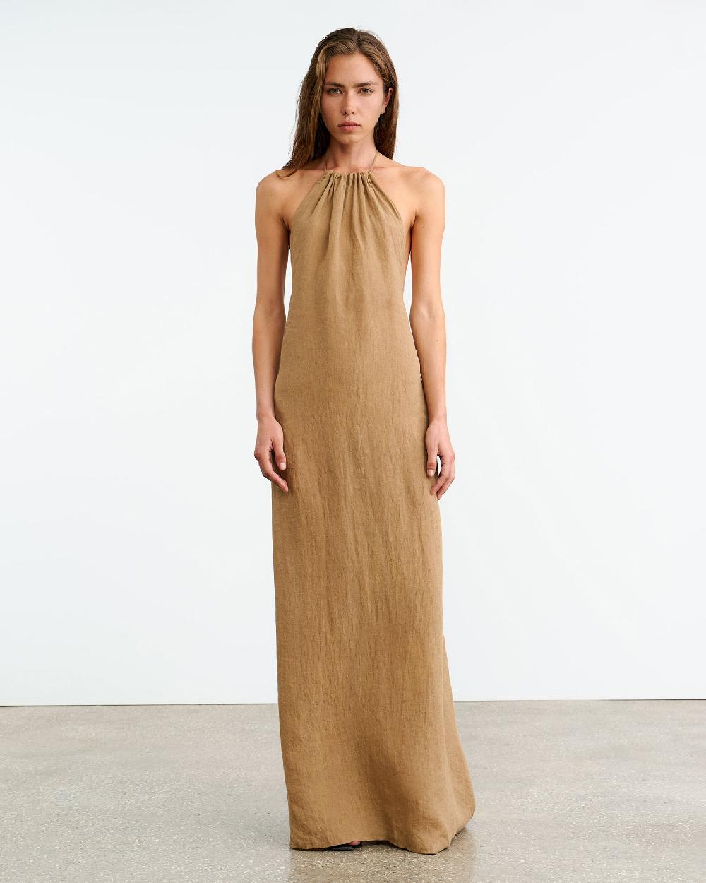 Nili Lotan LELIA DRESS KHAKI