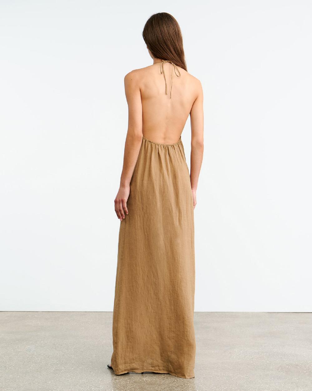 Nili Lotan LELIA DRESS KHAKI