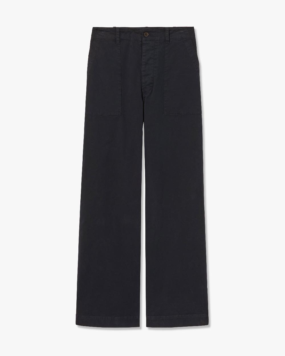 nili lotan LEON COTTON BOY PANT CARBON