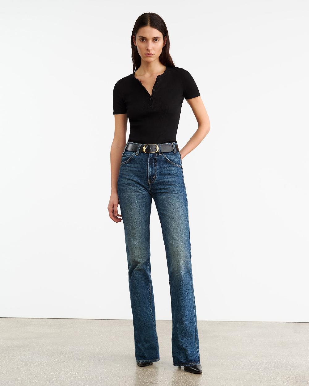 Nili Lotan LORENE HENLEY JET BLACK