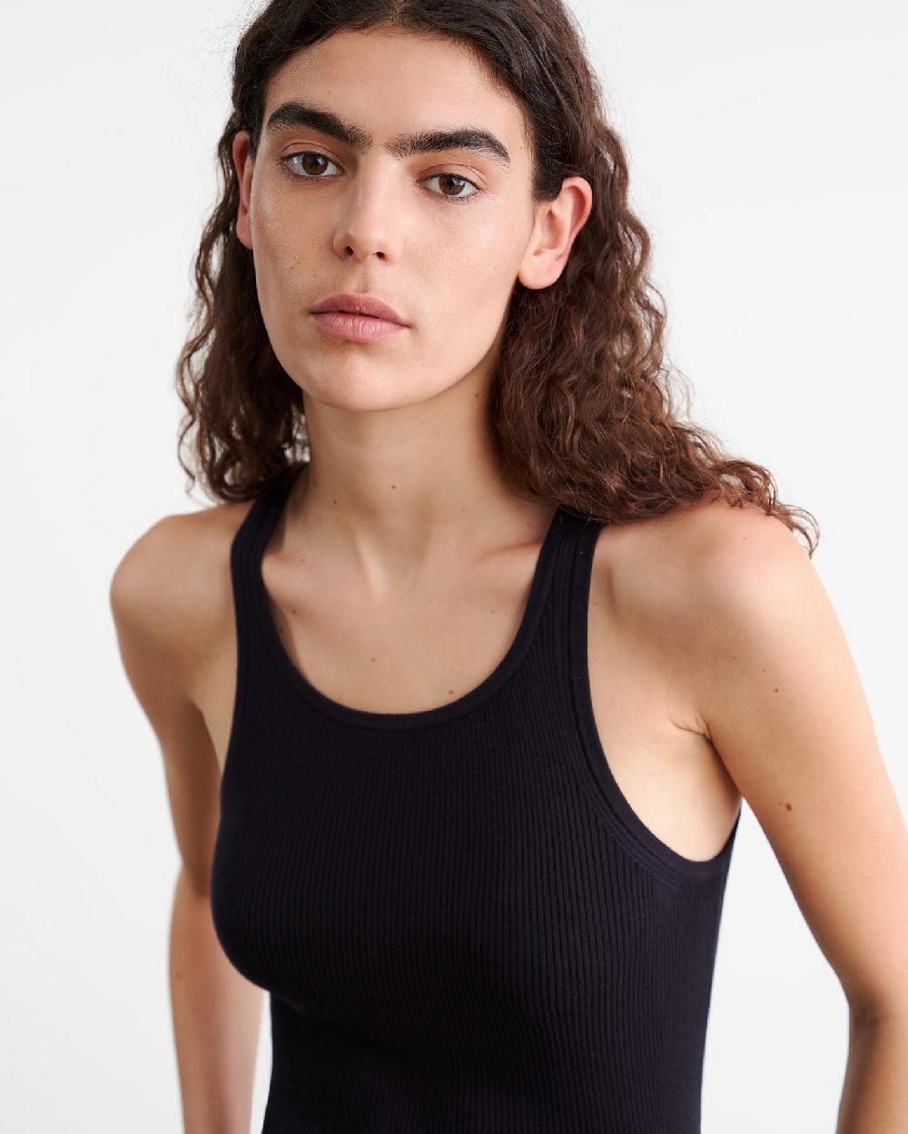 Nili Lotan LOTTIE KNIT TANK DARK NAVY