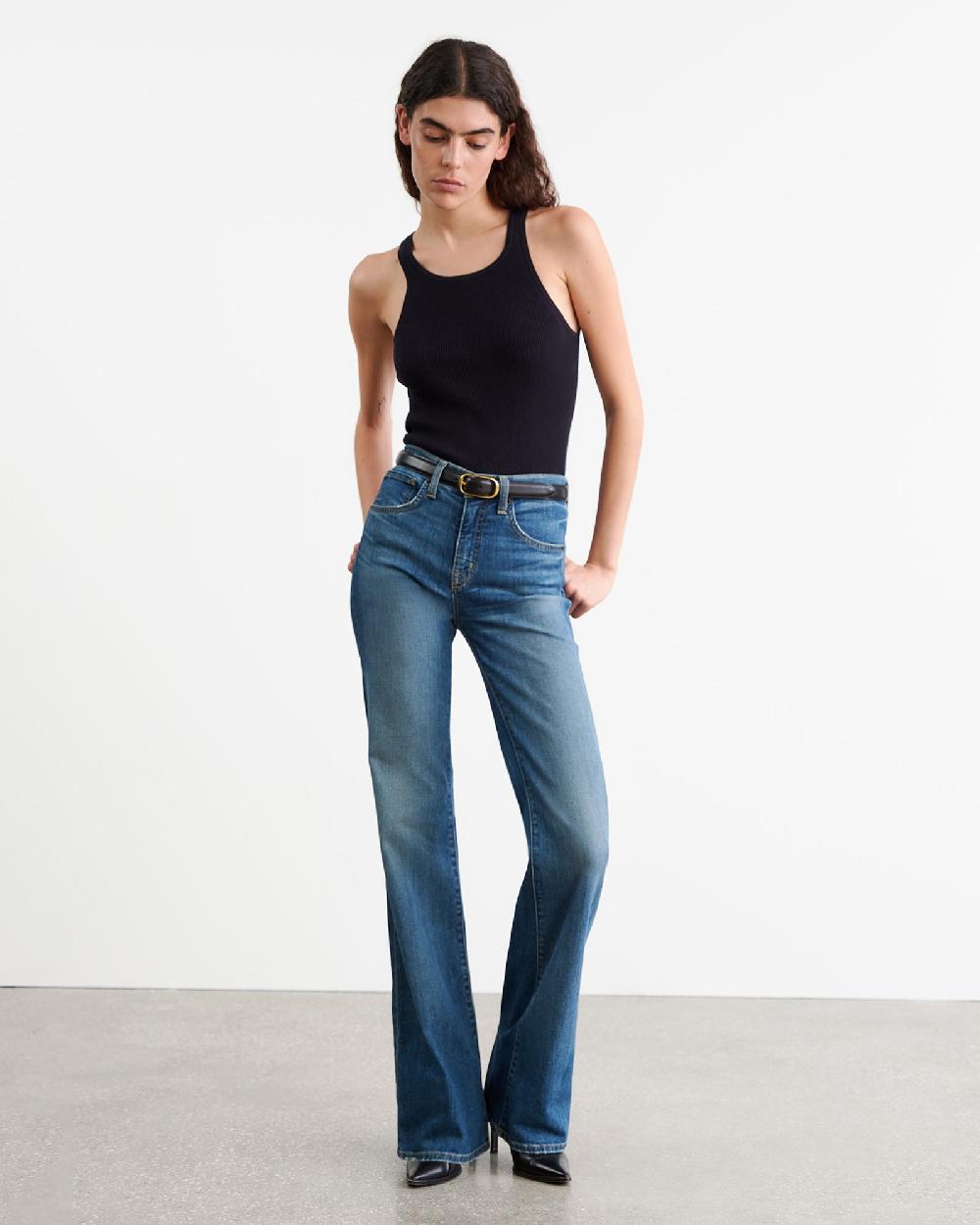 Nili Lotan LOTTIE KNIT TANK DARK NAVY