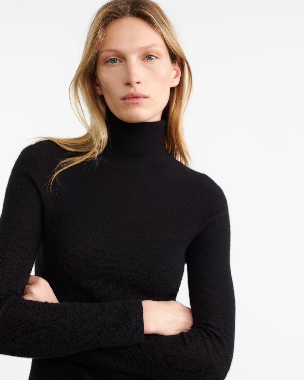 Nili Lotan LYNETTE CASHMERE TURTLENECK BLACK
