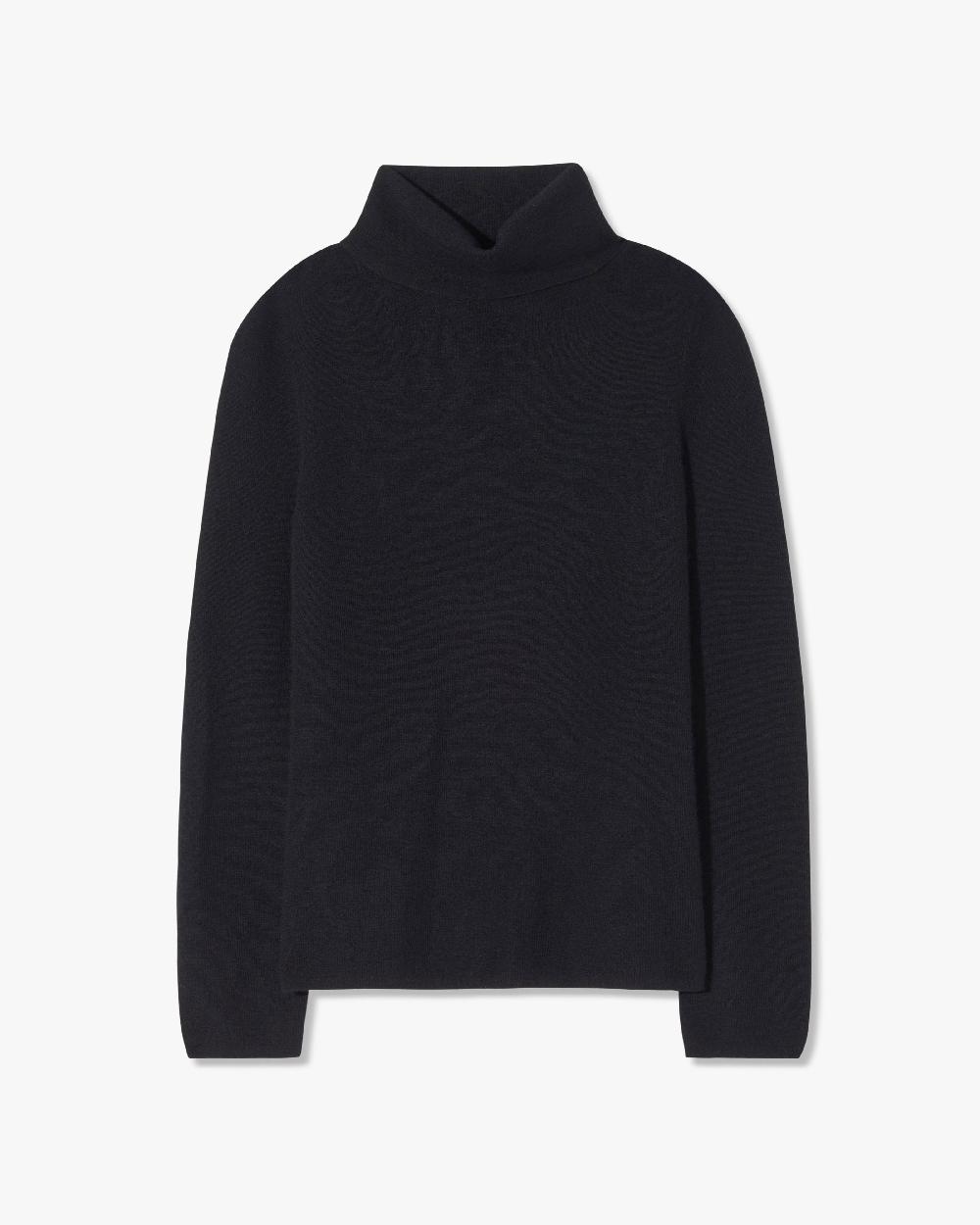 nili lotan LYNETTE CASHMERE TURTLENECK BLACK