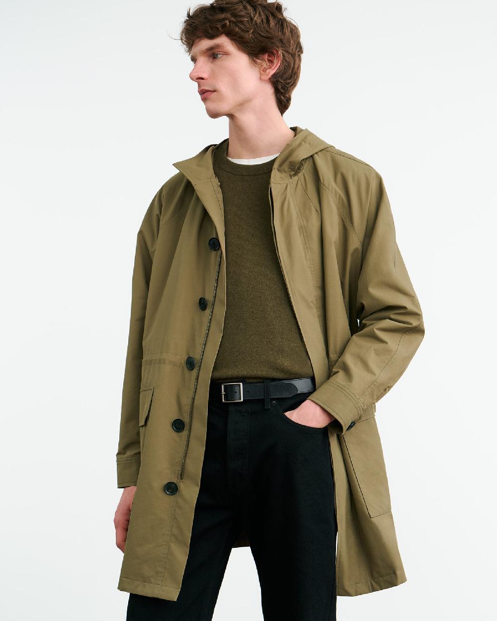 Nili Lotan MARCUS COAT LIGHT ARMY GREEN