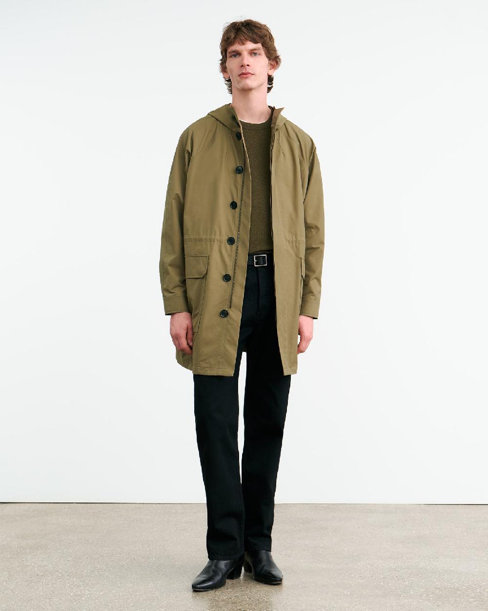 Nili Lotan MARCUS COAT LIGHT ARMY GREEN