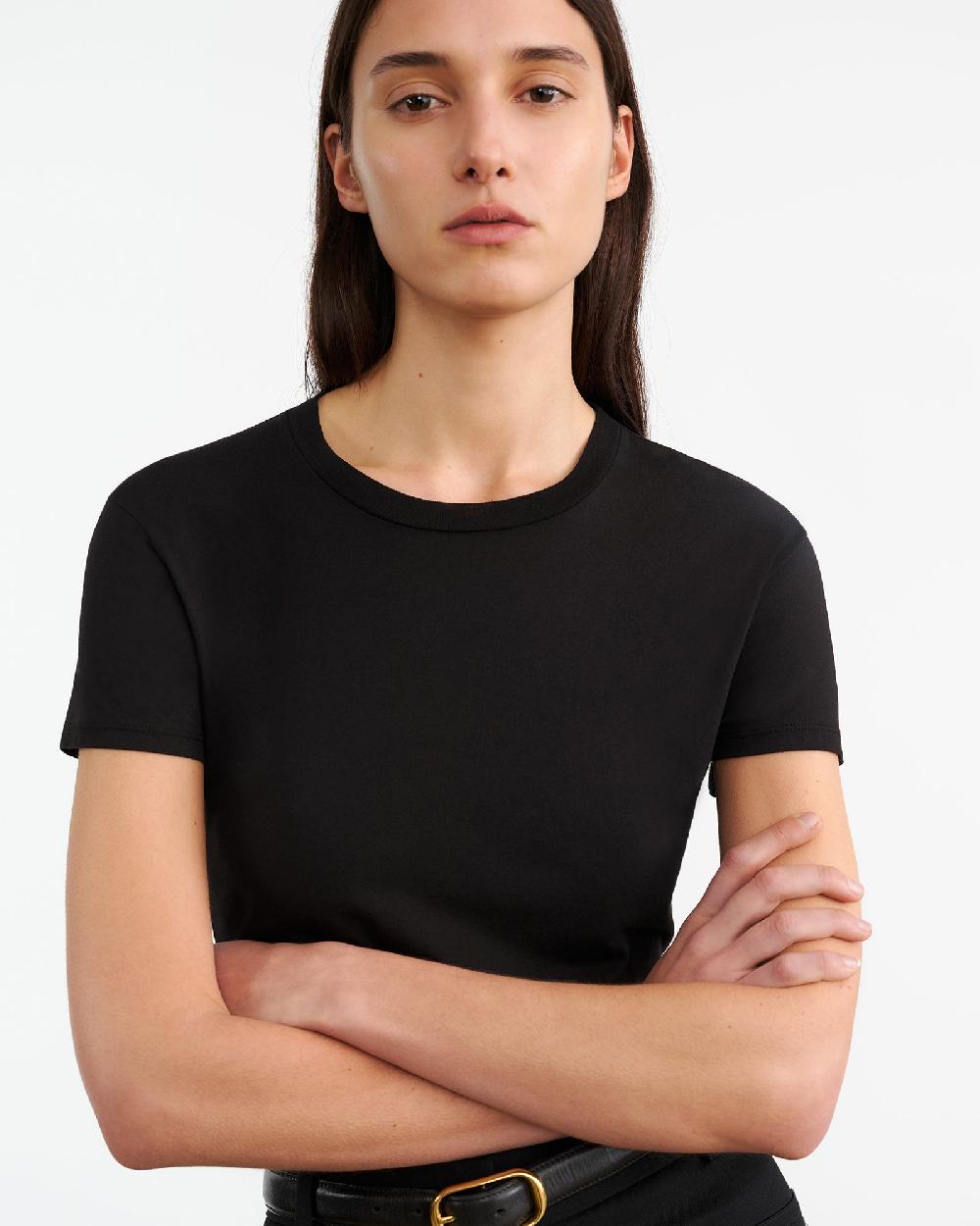 Nili Lotan MARIELA TEE JET BLACK
