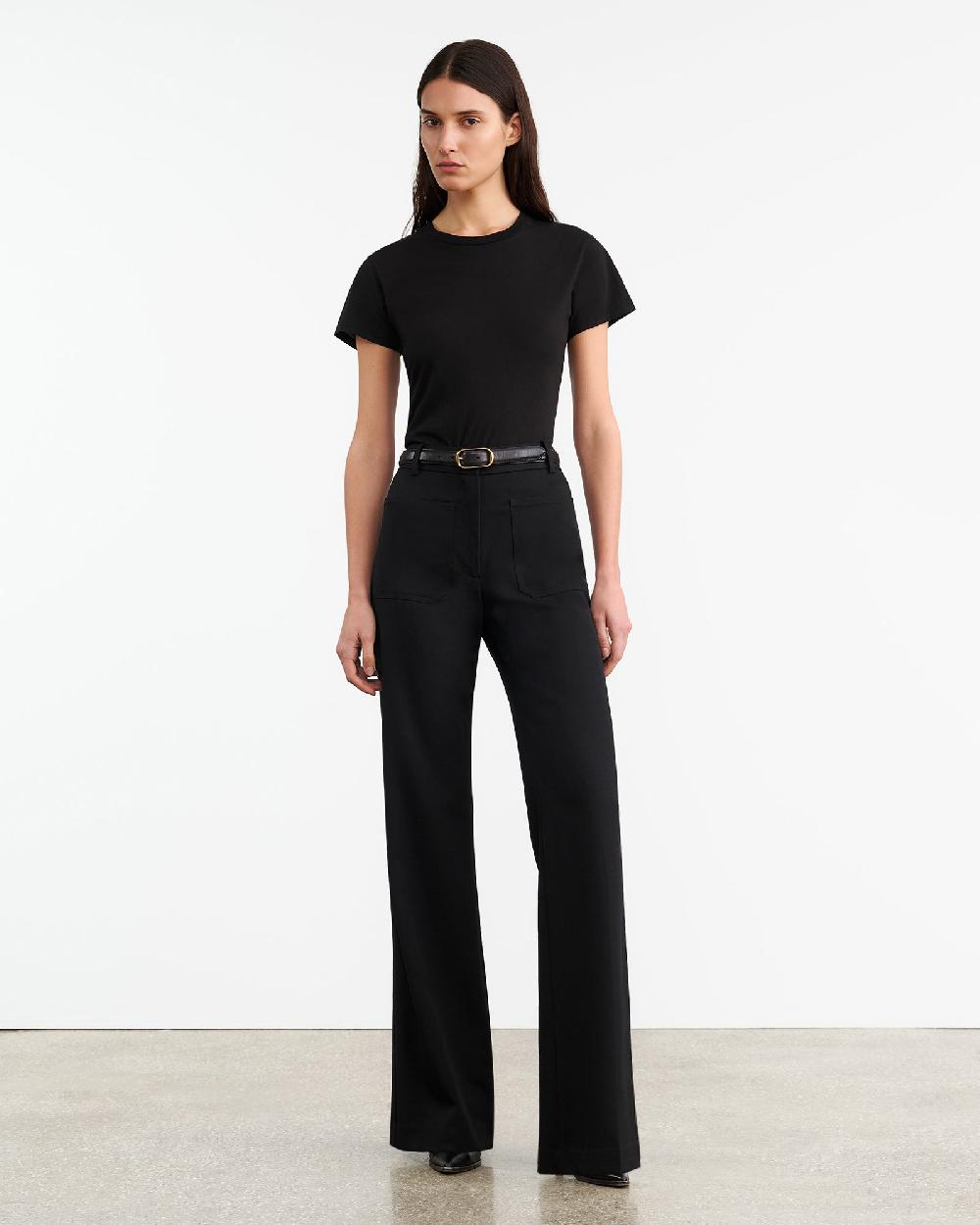 Nili Lotan MARIELA TEE JET BLACK
