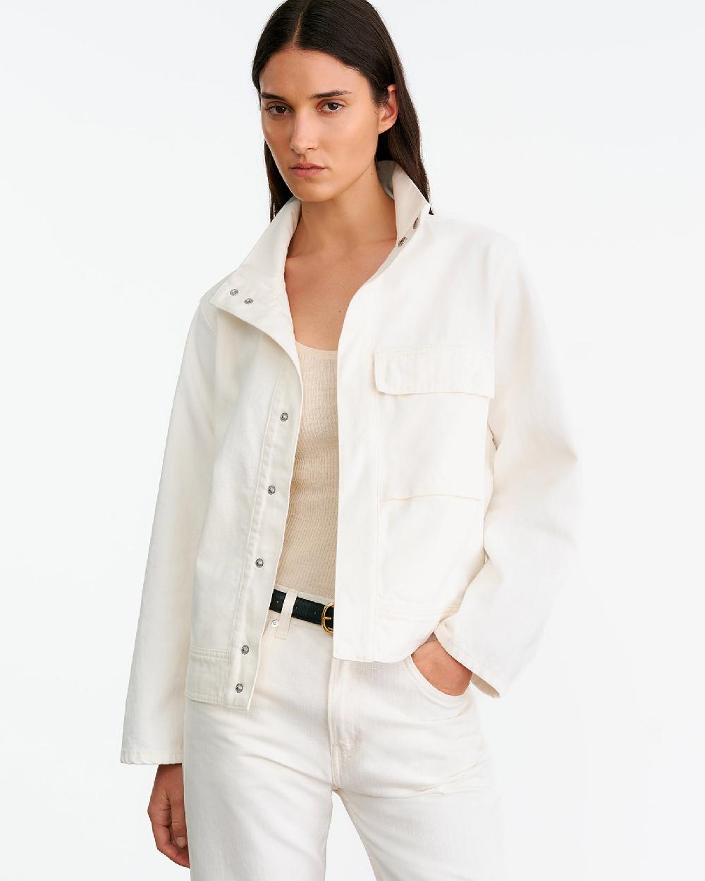 Nili Lotan MARILOU DENIM JACKET CREAM