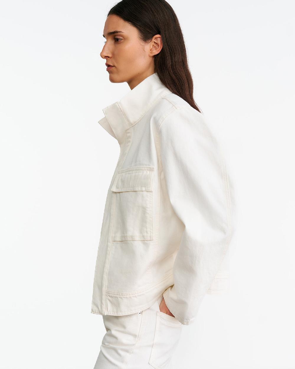 Nili Lotan MARILOU DENIM JACKET CREAM