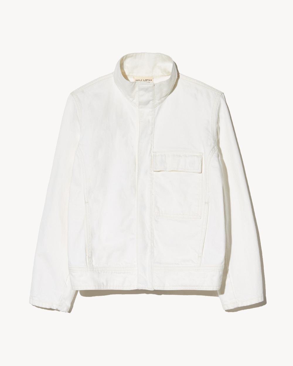 nili lotan MARILOU DENIM JACKET CREAM