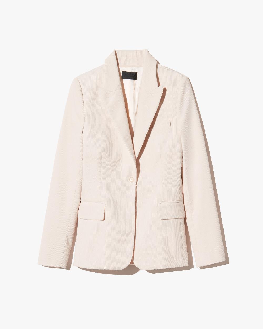 nili lotan MARSHAL CORDUROY JACKET IVORY