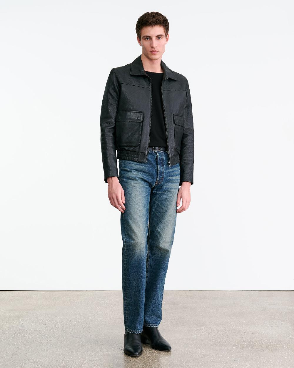 Nili Lotan MAX LEATHER JACKET BLACK