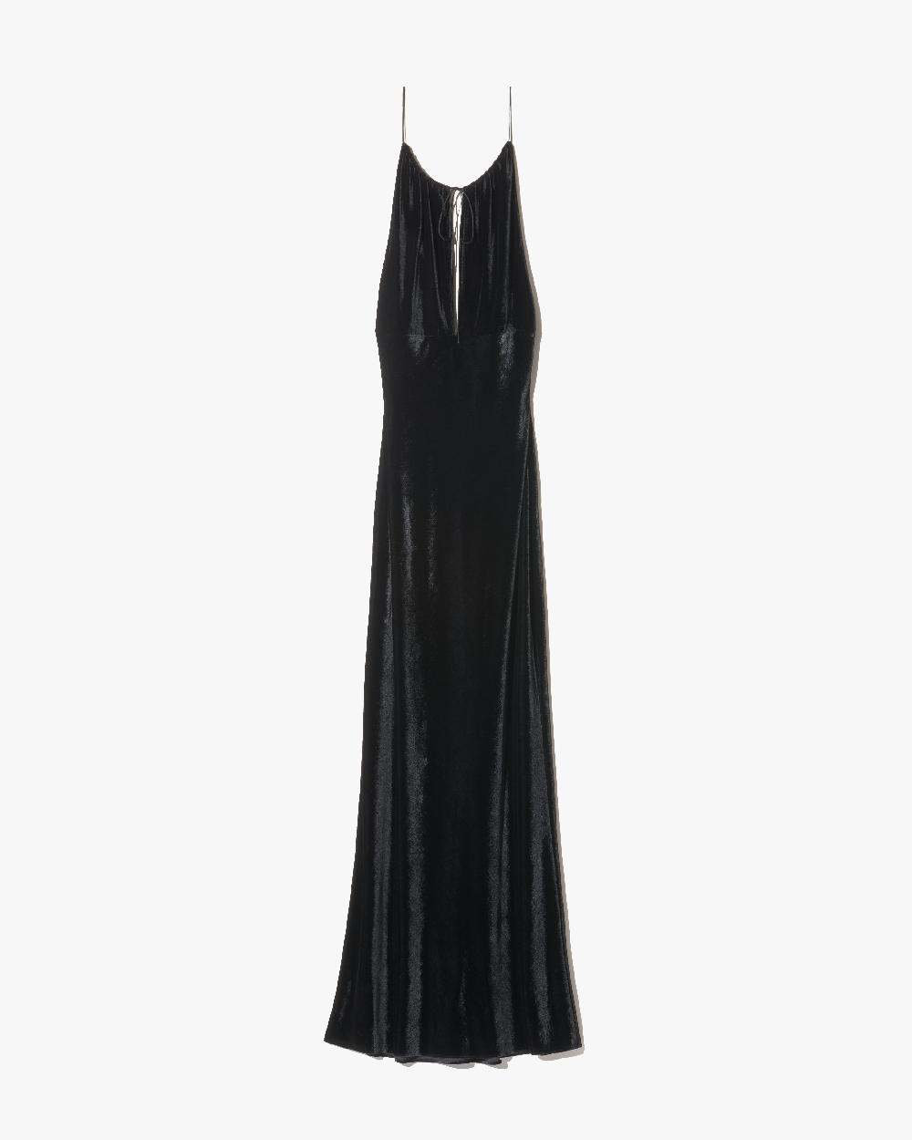 nili lotan MAXIME VELVET DRESS BLACK