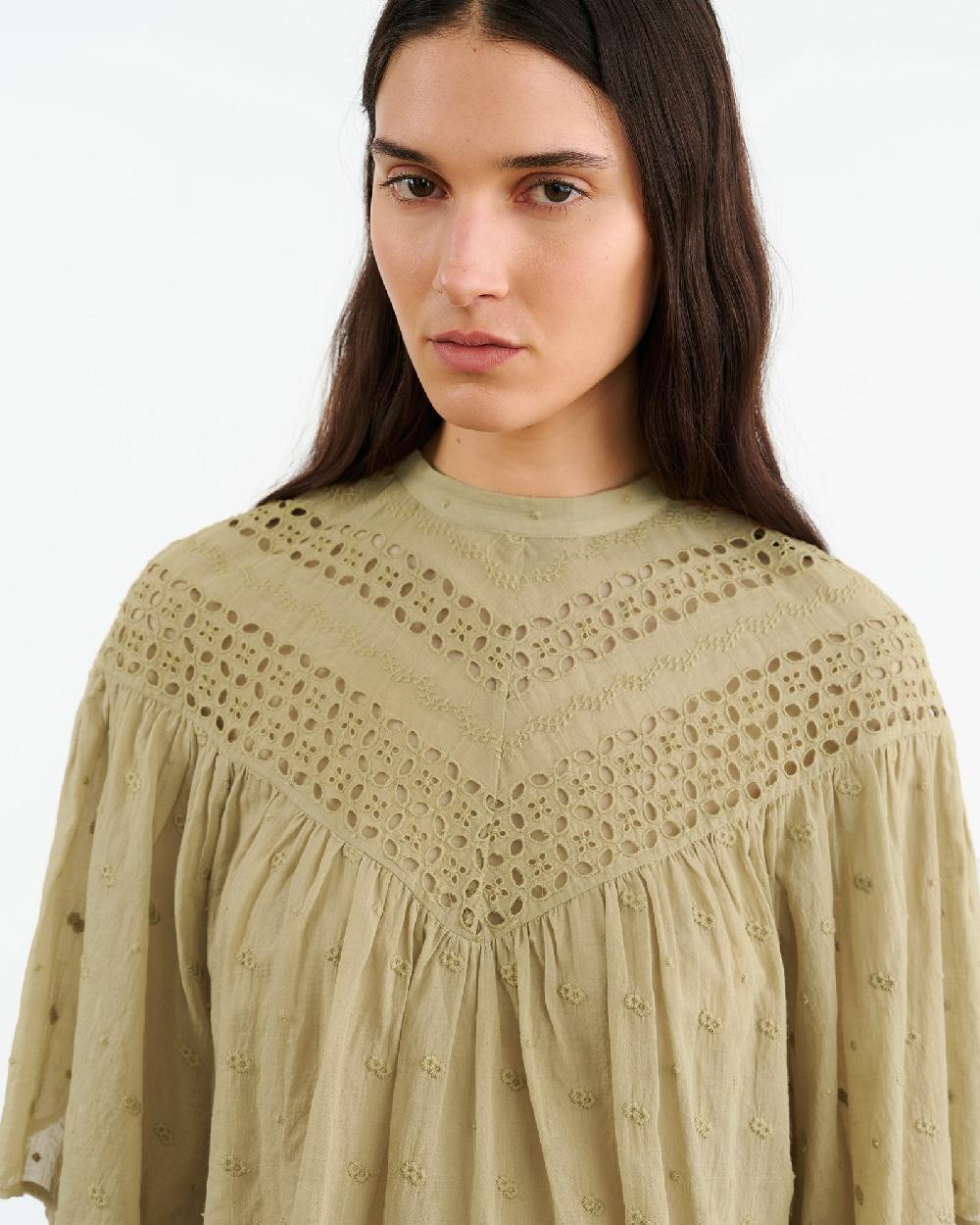 Nili Lotan MIKKI BLOUSE IVORY