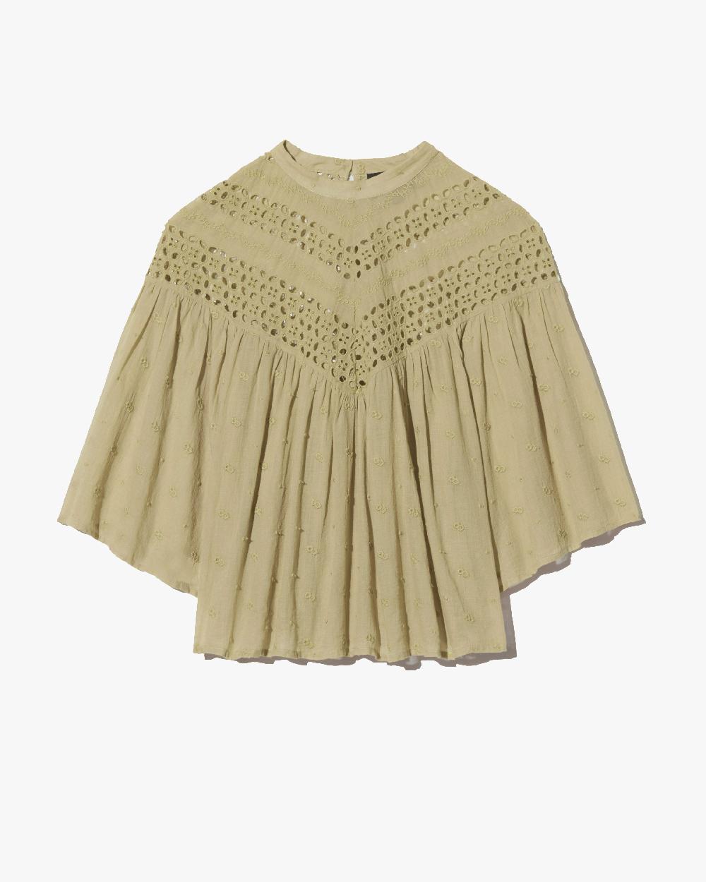 nili lotan MIKKI BLOUSE IVORY