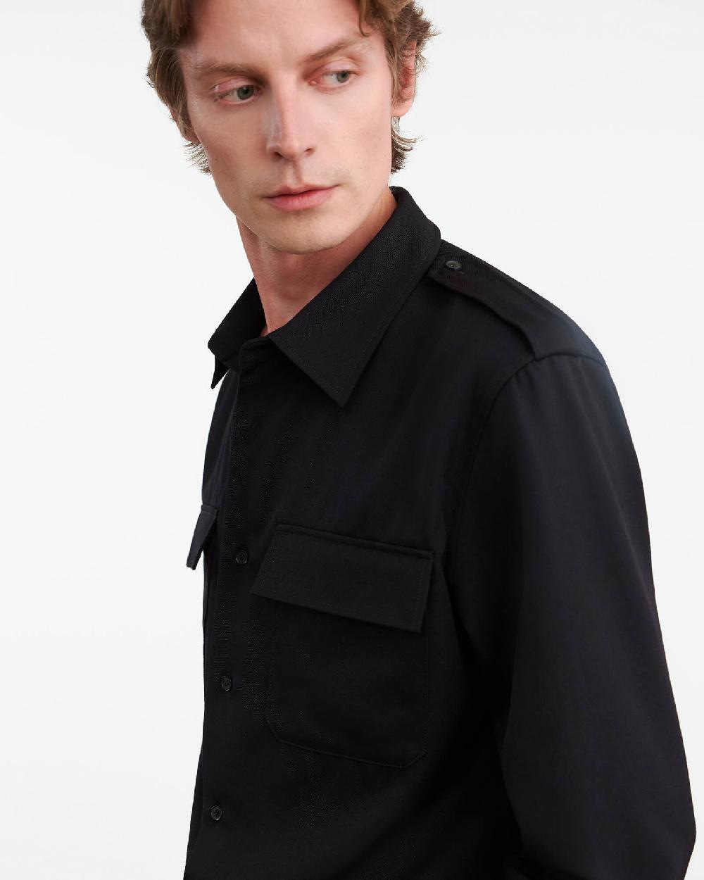 Nili Lotan MIRKO SHIRT BLACK