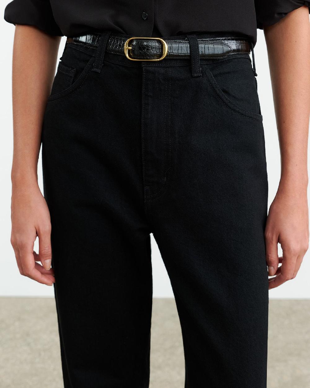 Nili Lotan MITCHELL JEAN DISTRESSED BLACK
