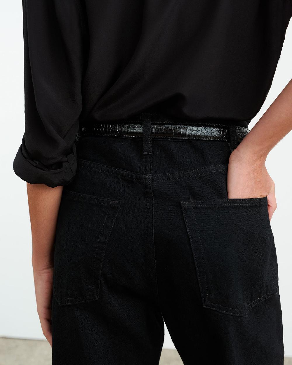 Nili Lotan MITCHELL JEAN DISTRESSED BLACK