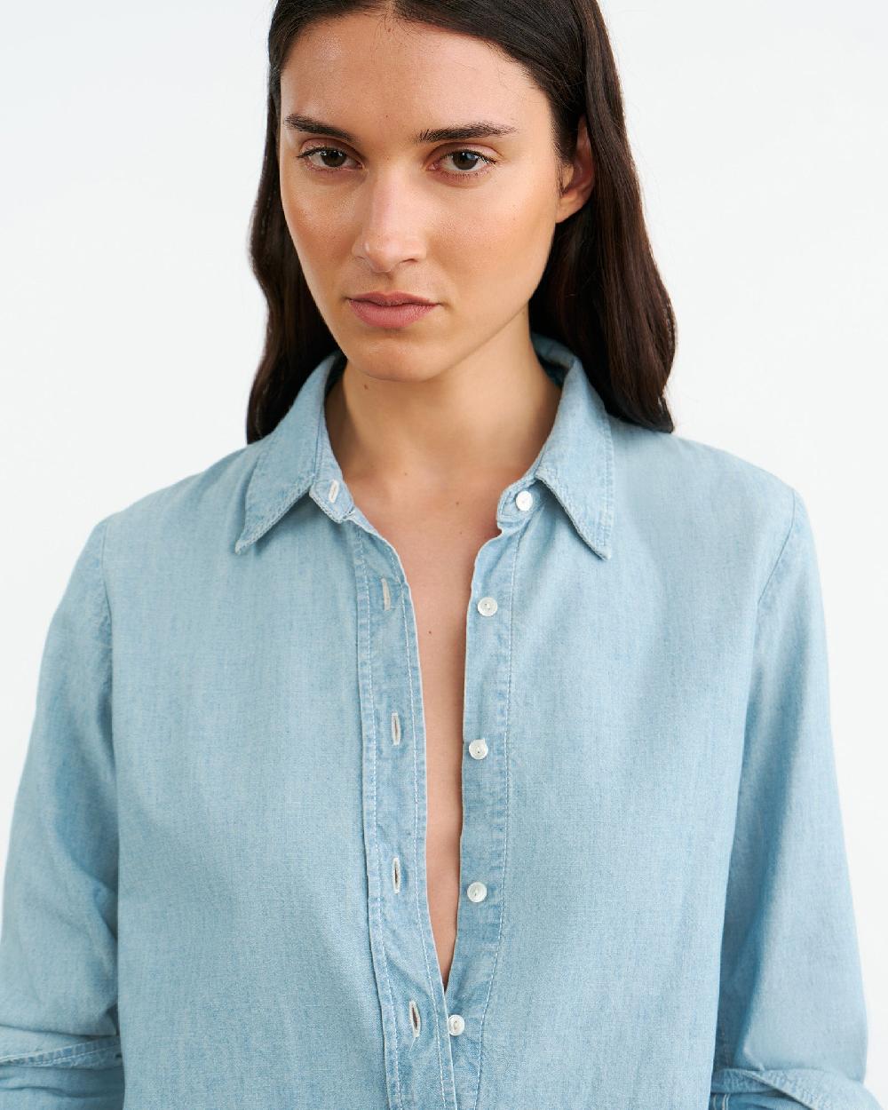 Nili Lotan MONTI DENIM SHIRT CHAMBRAY