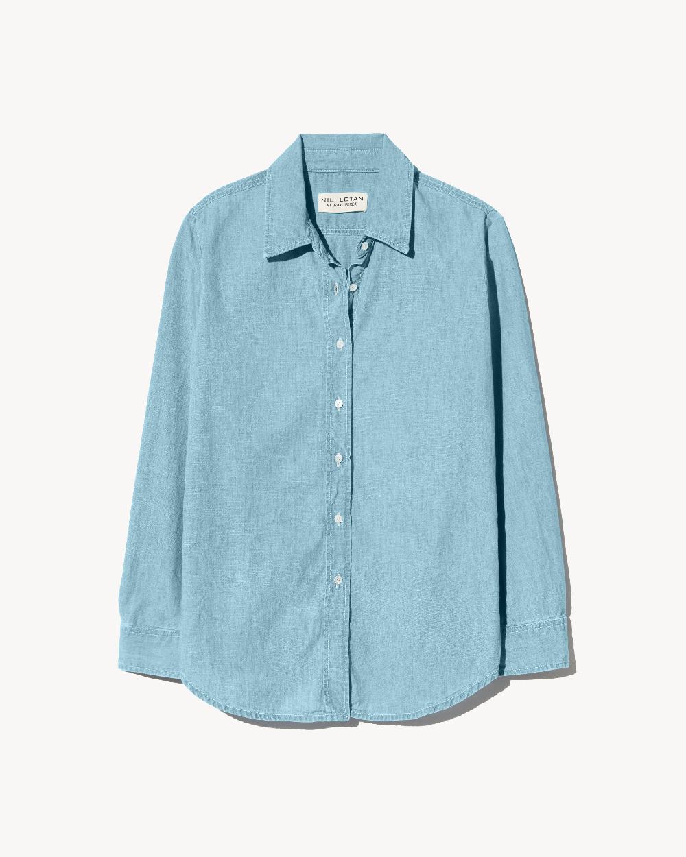 nili lotan MONTI DENIM SHIRT CHAMBRAY