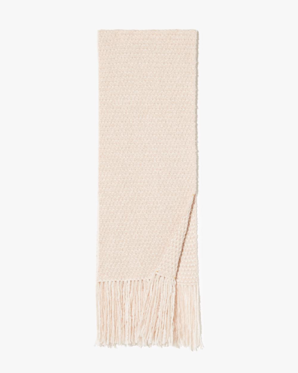 nili lotan MORRISSEY SCARF IVORY/BEIGE MOULINE