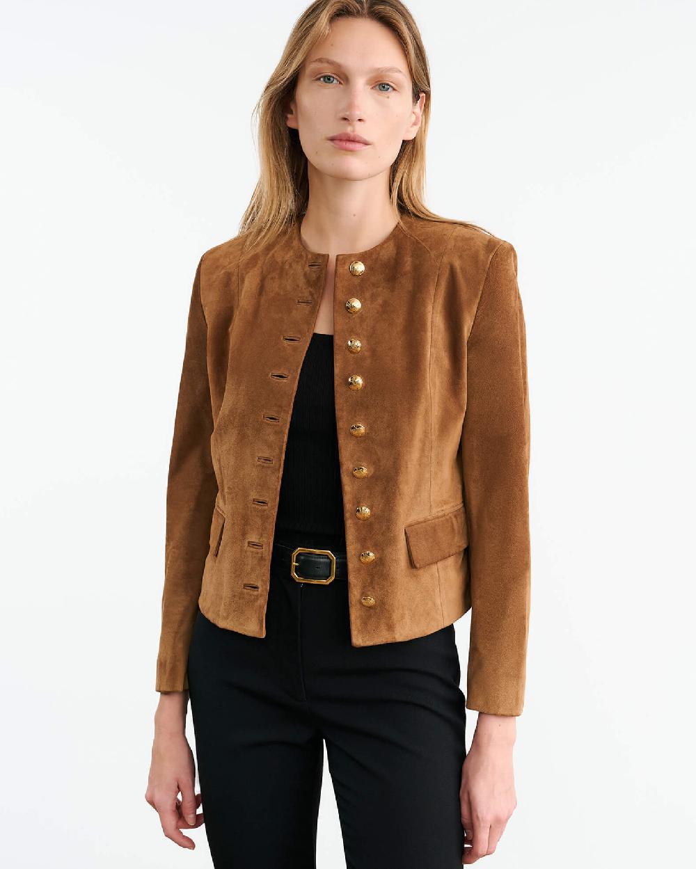 Nili Lotan NANON SUEDE JACKET MARTORA