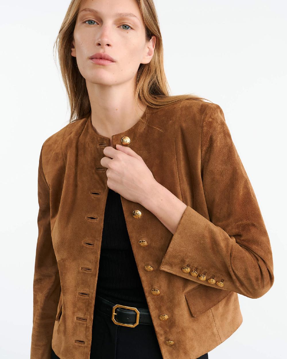 Nili Lotan NANON SUEDE JACKET MARTORA