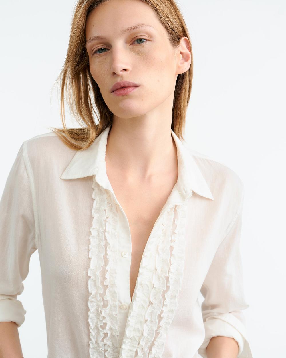 Nili Lotan NATHAEL SHIRT IVORY