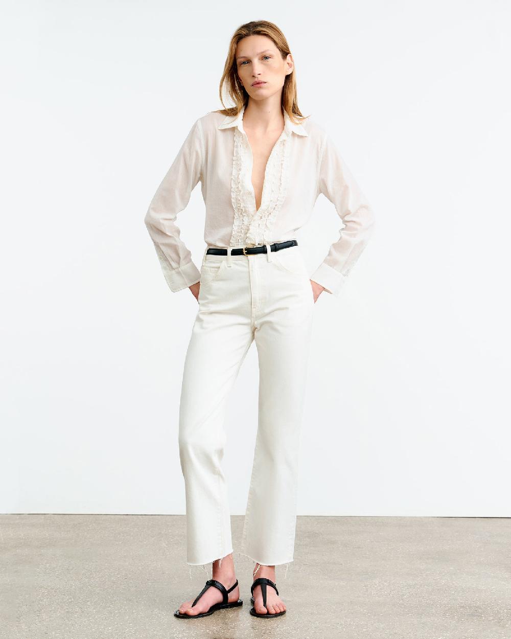 Nili Lotan NATHAEL SHIRT IVORY