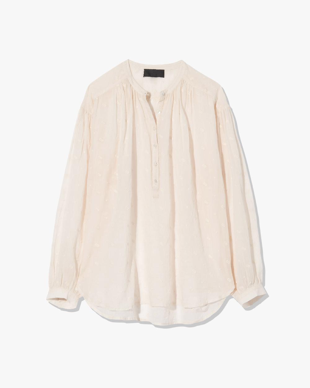 nili lotan NEVILLE BLOUSE IVORY
