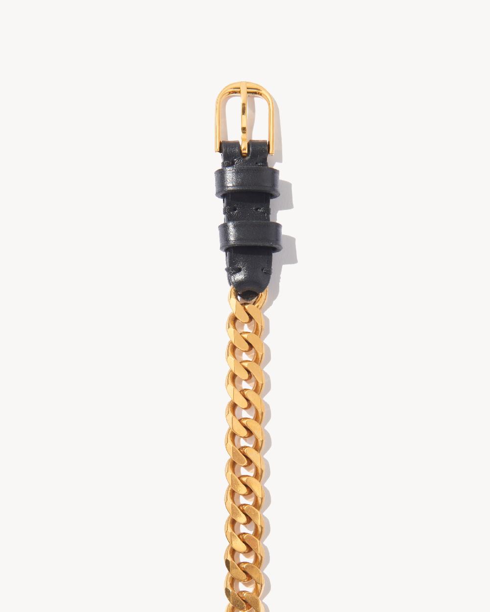 Nili Lotan NICOLETTE CHAIN BELT BLACK