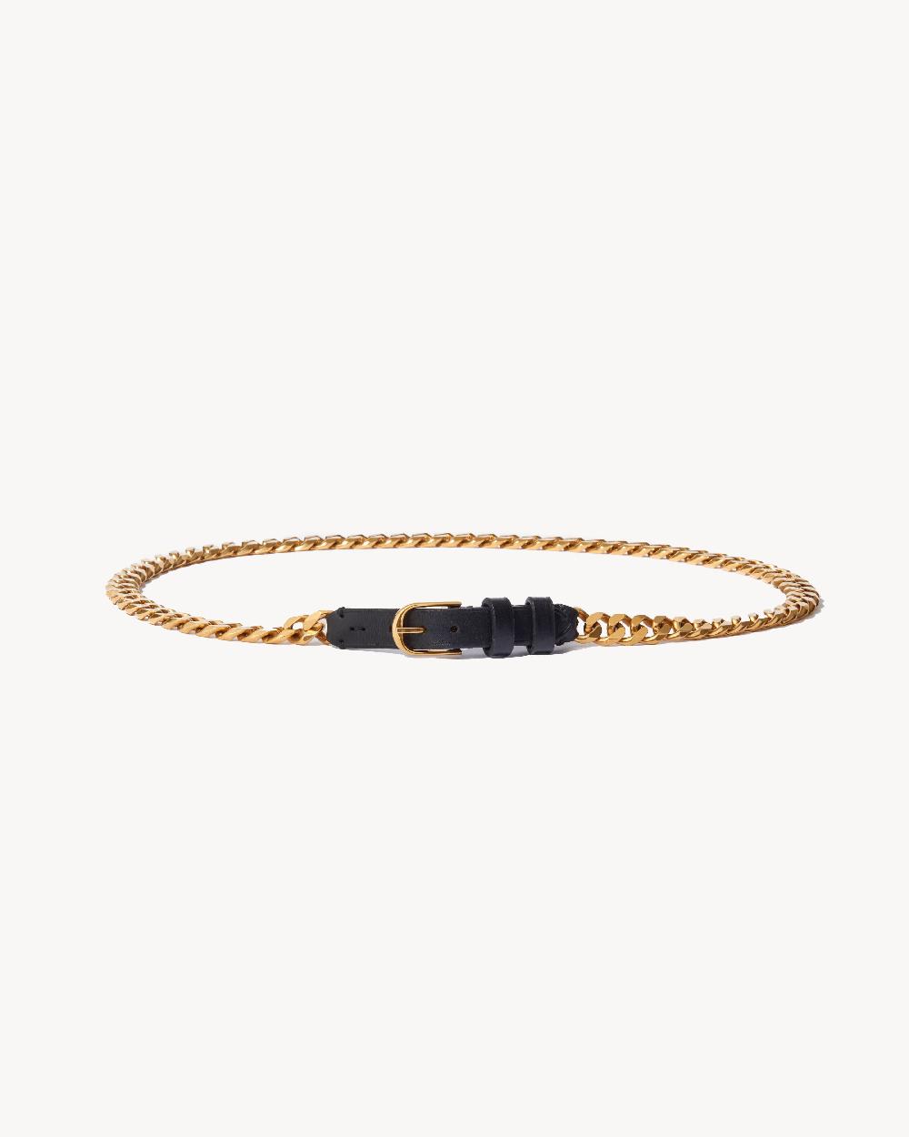nili lotan NICOLETTE CHAIN BELT BLACK