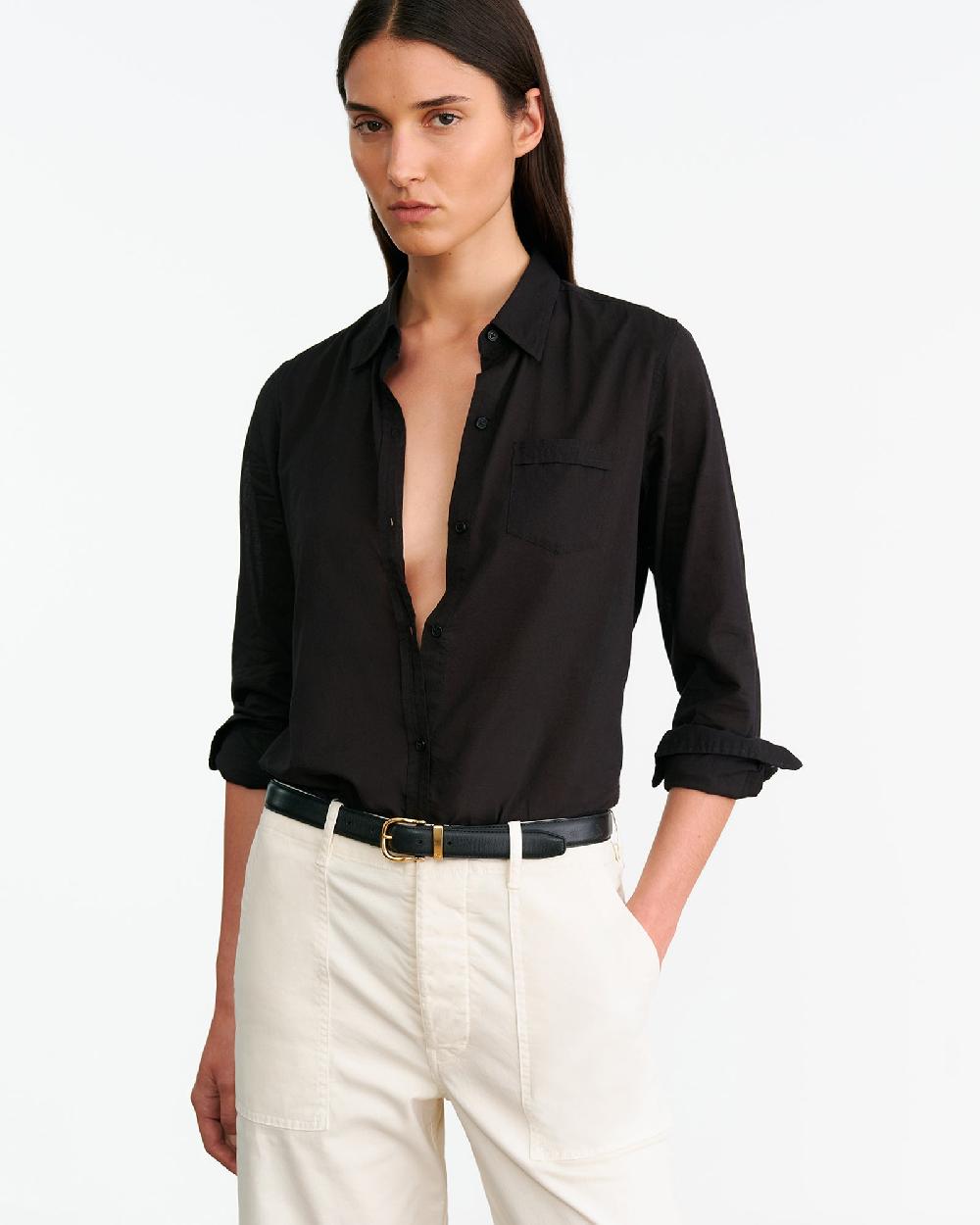 Nili Lotan NL SHIRT CHOCOLATE BROWN