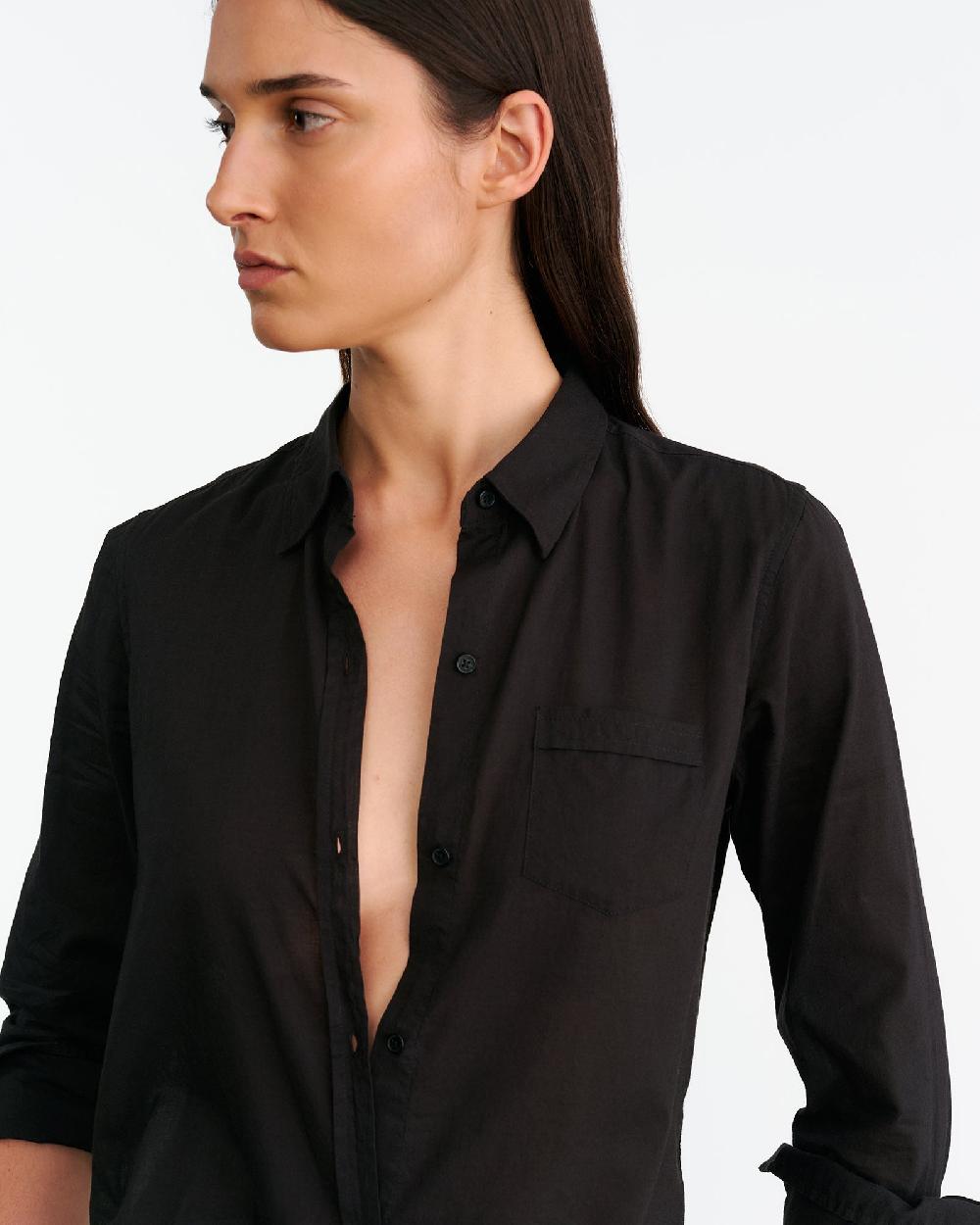 Nili Lotan NL SHIRT CHOCOLATE BROWN