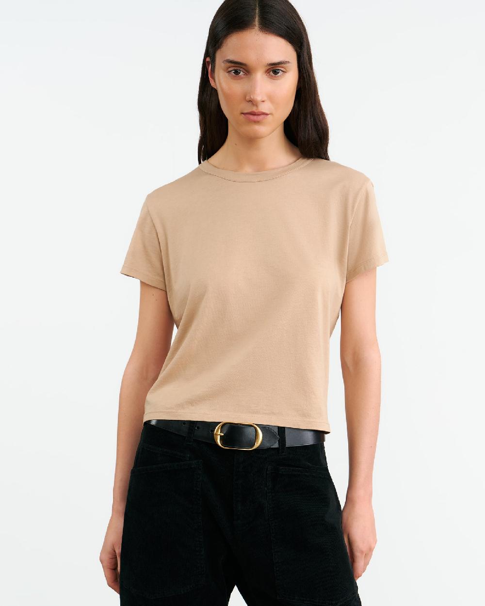 Nili Lotan NOYA TEE PALE KHAKI