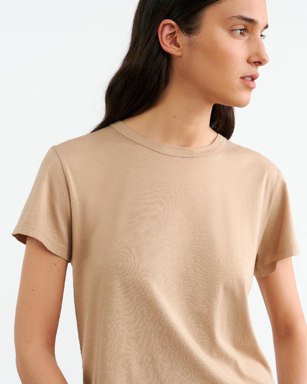 Nili Lotan NOYA TEE PALE KHAKI
