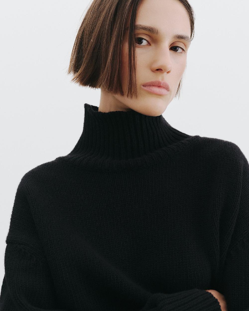Nili Lotan OMAIRA SWEATER BLACK