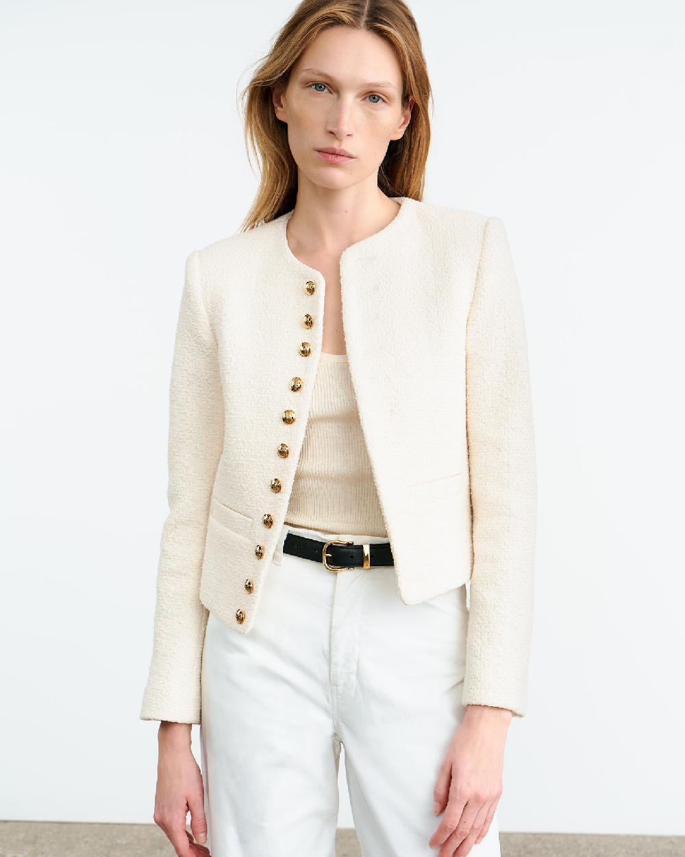 Nili Lotan PATTI JACKET IVORY