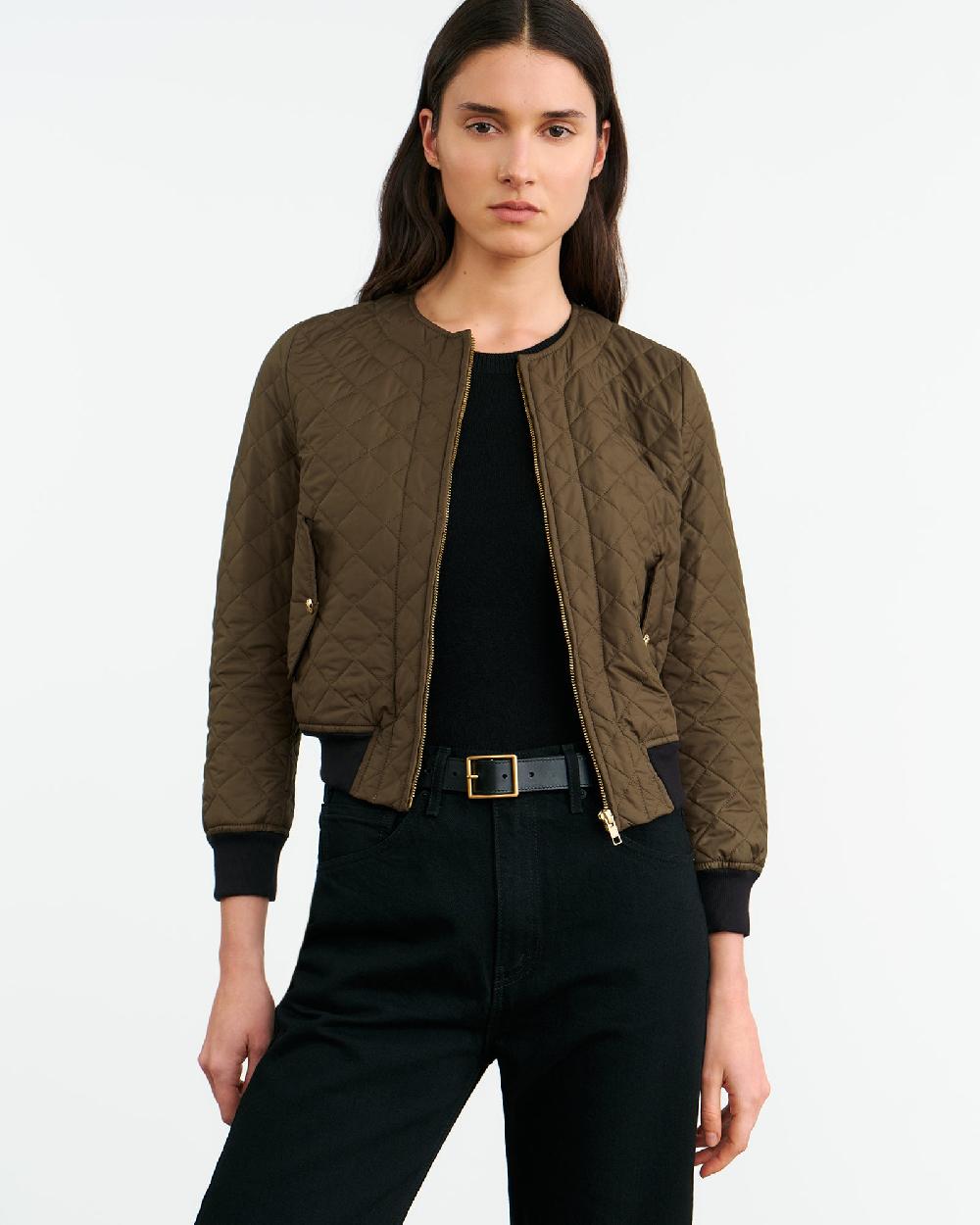 Nili Lotan PHOENIX BOMBER JACKET LODEN