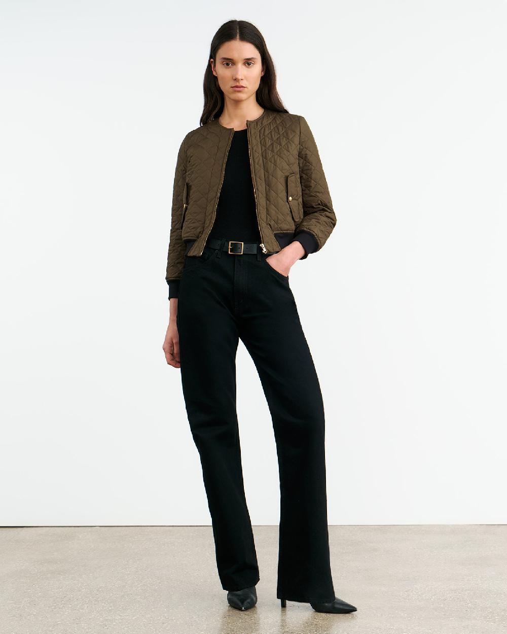 Nili Lotan PHOENIX BOMBER JACKET LODEN