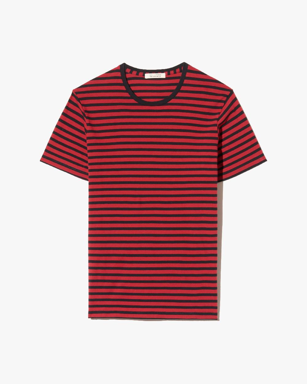 nili lotan PIERRE T-SHIRT BLACK/ RED STRIPE
