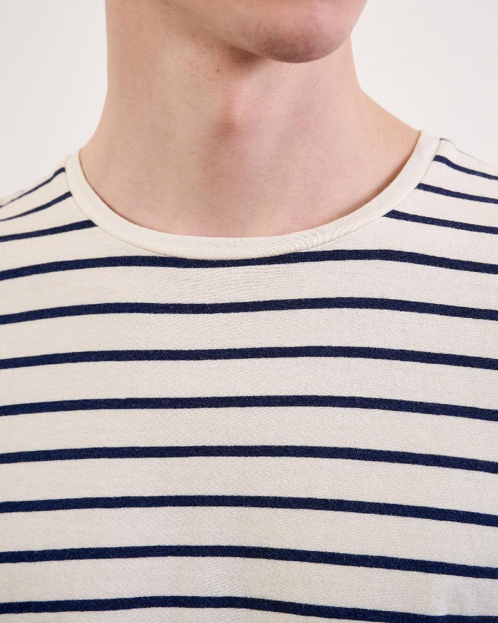 Nili Lotan PIERRE TEE NAVY/IVORY STRIPE