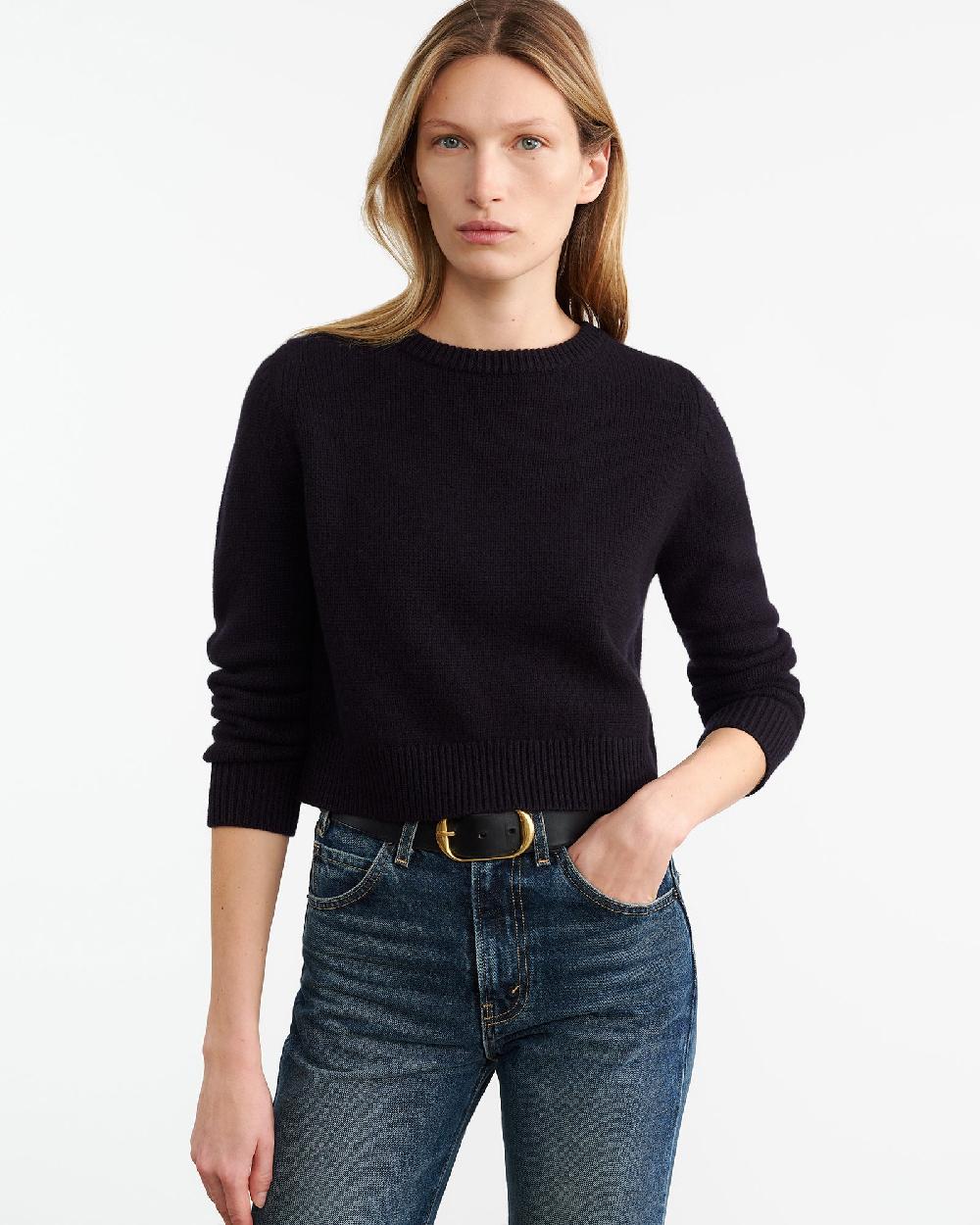 Nili Lotan POPPY CASHMERE SWEATER DARK NAVY