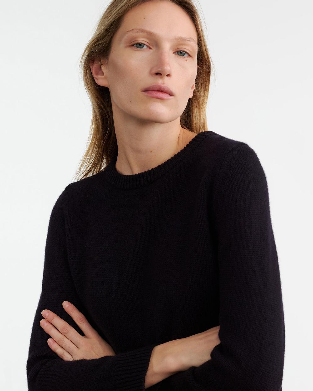 Nili Lotan POPPY CASHMERE SWEATER DARK NAVY