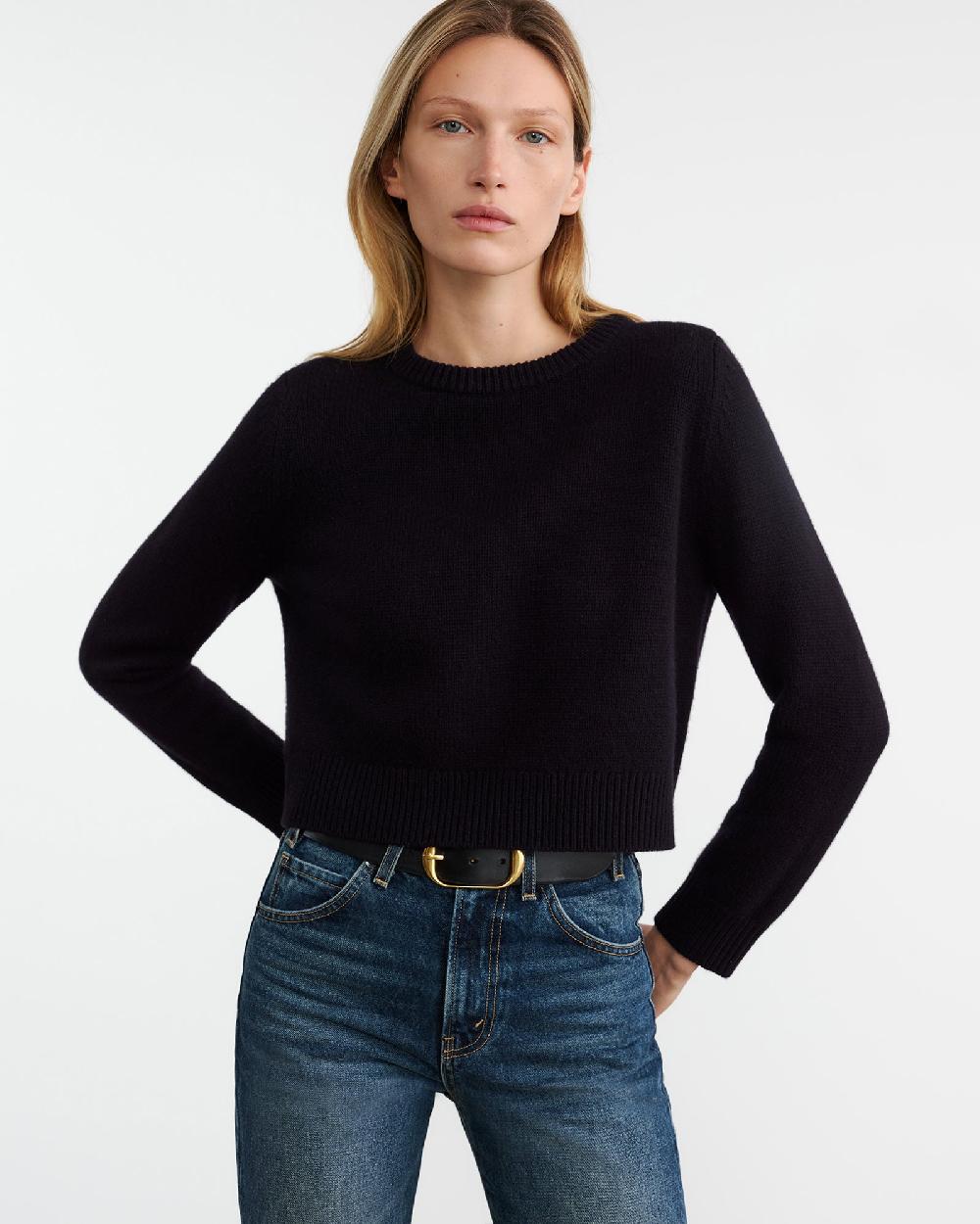 Nili Lotan POPPY CASHMERE SWEATER DARK NAVY