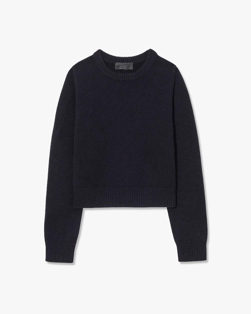 nili lotan POPPY CASHMERE SWEATER DARK NAVY