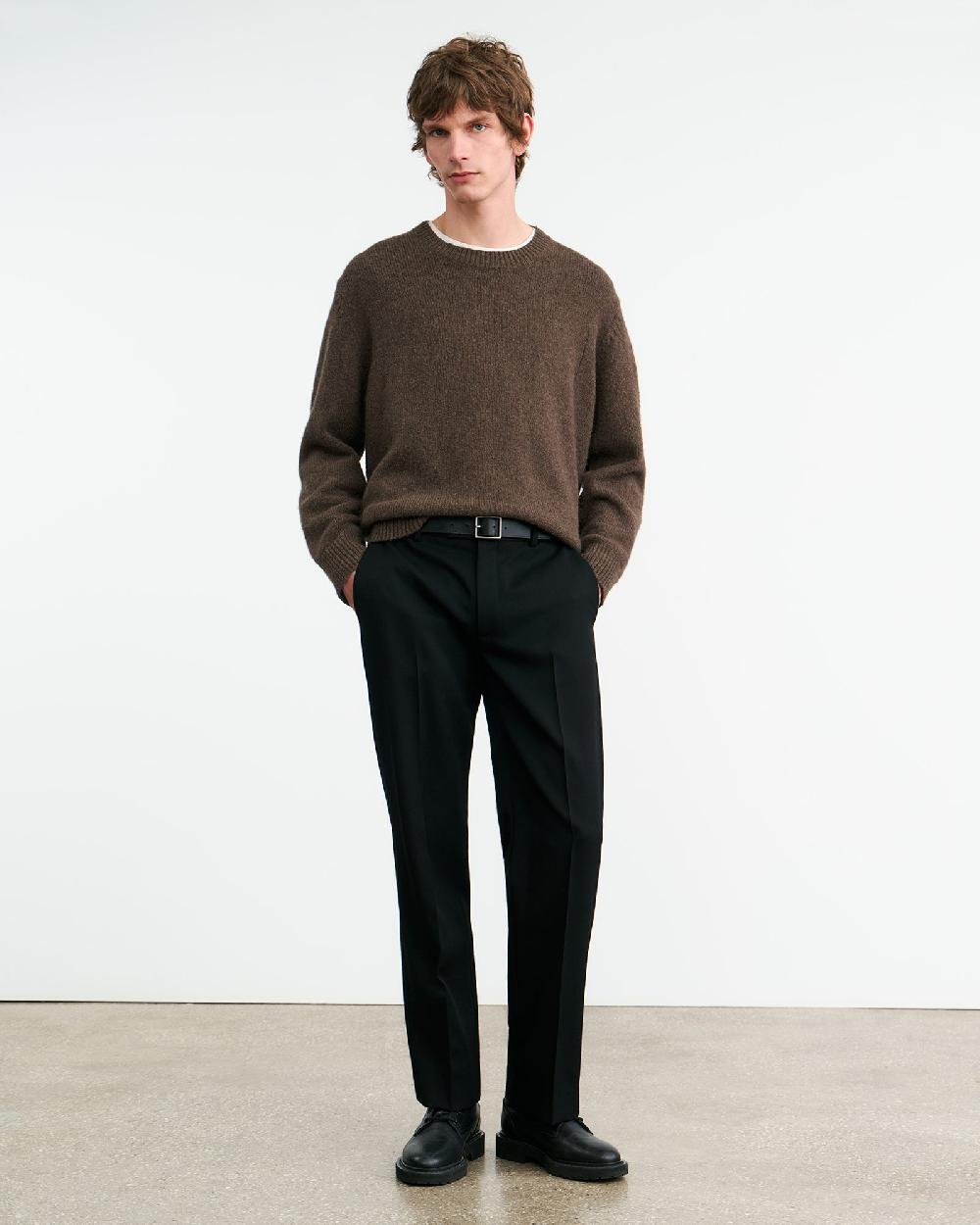 Nili Lotan RAMONE SWEATER OLIVE MELANGE