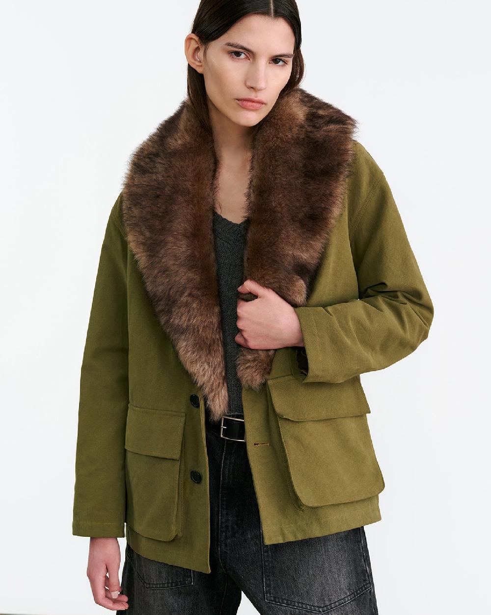 Nili Lotan RONAY PARKA OLIVE GREEN